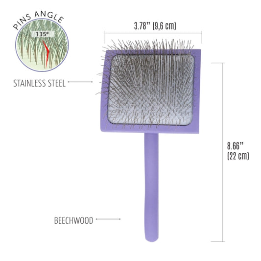 Tauro Pro Line Holzbürste 22cm – Violett mit 25mm Pins