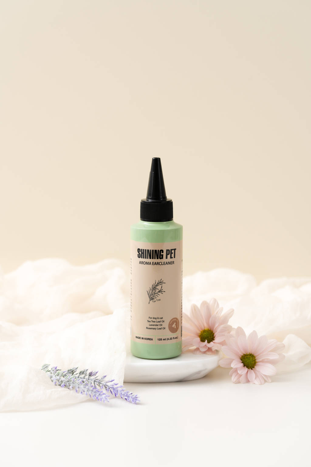 Shining Pet Aroma-Ohrenreiniger 125ml – Sanfte Pflege für gesunde Tierohren