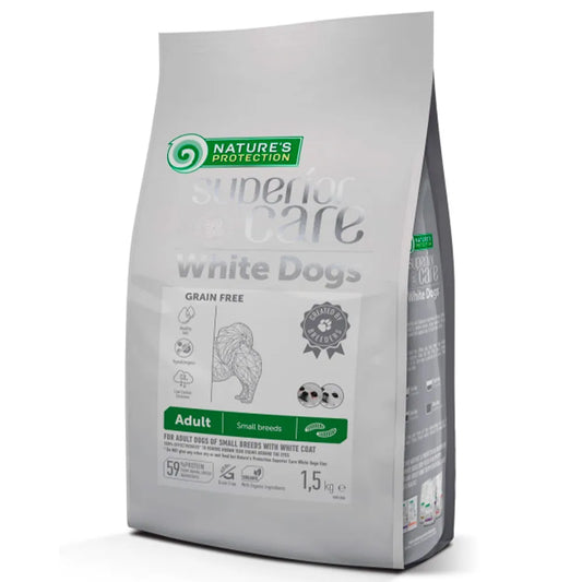 Nature's Protection Superior Care White Dogs Grain Free mit Insekt - 1,5 kg