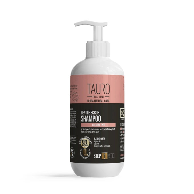 Tauro Pro Line Ultra Natural Care Gentle Scrub Shampoo für alle Felltypen