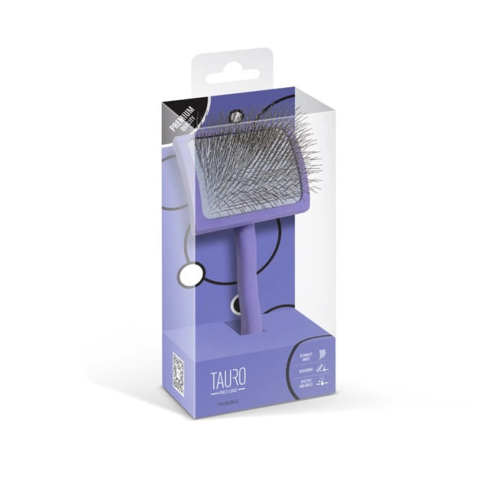 Tauro Pro Line Holzbürste 22cm – Violett mit 25mm Pins