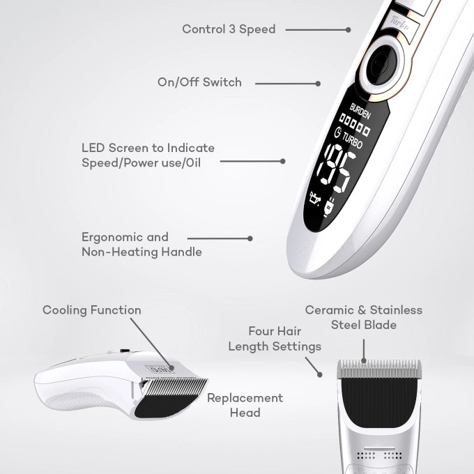 Tauro Pro Line - Professioneller Tierhaarschneider mit LED Anzeige
